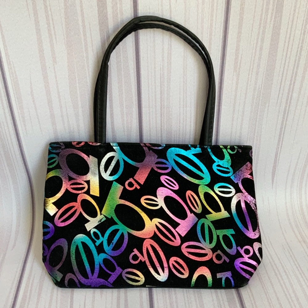 Holographic Small Handbag Makeup Bag Double-Strap Colorful